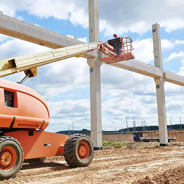 Plataforma Elevatória Trabalhando